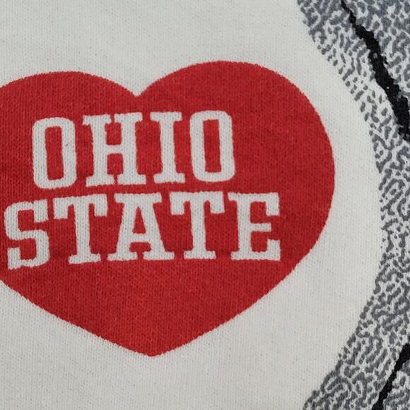 Vintage Ohio-State Buckeyes Sweatshirt Womens XL 22x23 Bear - Picture 15 of 16